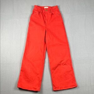 Sezane Le Crop wide leg in red
Size: 32 (0 or xxs)